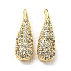 Brass Micro Pave Cubic Zirconia Pendants KK-H460-08G-1