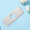 Rectangle Stainless Steel Faucet Hole Covers STAS-WH20001-18B-P-7
