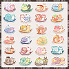 50Pcs Snail PVC Waterproof Self-Adhesive Stickers PW-WG70218-01-1