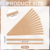 Rectangle Pattern Beech Wood Ceiling Molding AJEW-WH0481-43-2