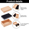   20Pcs 2 Styles Kraft Cotton Filled Cardboard Paper Jewelry Set Boxes CBOX-PH0002-21-3