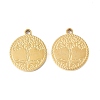 304 Stainless Steel Pendants STAS-R168-13G-1