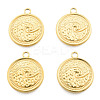 Ion Plating(IP) 201 Stainless Steel Pendants STAS-N098-248LG-2