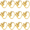 Christmas Theme Alloy Napkin Rings AJEW-WH20020-134B-G-1