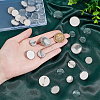 DIY Blank Dome 304 Stainless Steel Brooch Making Kit DIY-UN0056-14-4