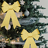 Christmas PVC Glitter Bowknot AJEW-SP0003-72C-02-6