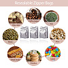 10Pcs BOPP and Aluminized PET and PE Resealable Coffee Zipper Bags with Valve ABAG-TA0001-93E-8