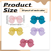 20pcs 5 Colors Resin Frosted Cabochons CRES-LP0001-01-2