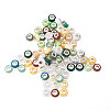 72Pcs 12 Colors Christmas Theme Resin Rondelle European Beads RESI-TA0004-88-1