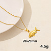 304 Stainless Steel Fish Pendant Necklaces XW2884-8-1