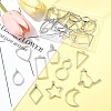 26Pcs 13 Styles Rack Plating Alloy Open Back Bezel Pendants FIND-FS0003-72-7