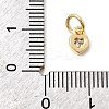 Brass Cubic Zirconia Charms KK-G554-02C-01-3