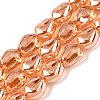 Electroplate Glass Beads Strands EGLA-T021-08E-1
