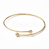 Ion Plating(IP) Adjustable 304 Stainless Steel Wire Cuff Bangle Making X-MAK-F286-02G-2