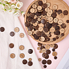 200Pcs 2 Styles Natrual Coconut Buttons BUTT-GF0003-99-4