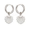 Non-Tarnish 304 Stainless Steel Dangle Hoop Earrings for Women EJEW-JE05037-4