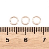Brass Closed Jump Rings KK-D257-01RG-04-3