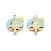 Alloy Enamel Pendants PALLOY-N176-29C-RS-1
