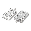 Brass Micro Pave Cubic Zirconia Pendants KK-C079-04P-2