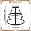 Polyester & Steel 2 Hoops Petticoat DIY-WH20032-152A-2