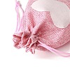 12Pcs 12 Styles Valentine's Day Printed Rectangle Burlap Cloth Packing Pouches X1-ABAG-U006-02C-5