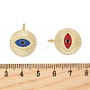 Alloy Enamel Pendants PALLOY-P312-01G-M-3