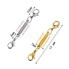 20 Sets 2 Colors Brass Magnetic Clasps KK-SZ0003-99-7