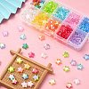 260~300pcs 10 Colors Eco-Friendly Transparent Acrylic Beads TACR-YW0001-66-6