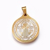 304 Stainless Steel Pendants STAS-H321-02-1