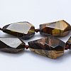 Natural Tiger Eye Beads Strands G-F531-K02-3