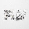 Tibetan Style Alloy Puppy Pendants X-TIBEP-A100654-S-FF-2