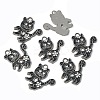 Alloy Enamel Kitten Pendants EA556Y-4-3