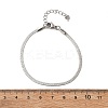 Non-Tarnish 304 Stainless Steel Herringbone Chains Bracelet for Men Women BJEW-D450-01P-03-5