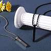 2Pcs 2 Color Stainless Steel Minimalist Rectangle Pendant Necklaces Set JN1123A-3