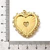 Brass Micro Pave Cubic Zirconia Pendants KK-U055-25G-3