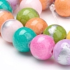 Natural Mashan Jade Beads Strands G-G833-8mm-14-3