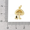 Rack Plating Brass Micro Pave Cubic Zirconia Pendants KK-R166-02G-02-3