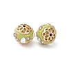 Handmade Resin Indonesia Round Beads IPDL-P005-07KCG-01-2