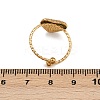 304 Stainless Steel Adjustable Open Cuff Rings for Women LS-RJEW-K303-02G-3