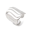 304 Stainless Steel Open Cuff Rings for Women RJEW-K313-17P-4