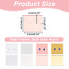 4 Colors Acrylic Single Earring Display Card ODIS-AR0001-05B-2