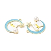 Alloy Enamel Pendants ENAM-D046-40G-01-2
