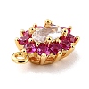 Eco-Friendly Brass Micro Pave Cubic Zirconia Charms ZIRC-C027-12G-RS-4