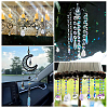 96Pcs 8 Colors Teardrop Glass Charms GLAA-HY0001-50B-5