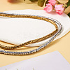 2 Strands 2 Colors Electroplate Non-magnetic Synthetic Hematite Beads Strands G-CW0001-11-6