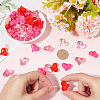 100Pcs 5 Colors Opaque & Transparent Acrylic Beads MACR-SC0001-78-3