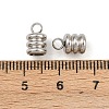 Tarnish Resistant 201 Stainless Steel Cord Ends X-STAS-R063-27-2