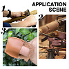 3Pcs 3 Colors Cowhide Thumb Protector for Woodwork Carving AJEW-GO0001-69-7