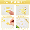 Gold Foil Self-adhesive Stickers DIY-WH20001-13G-6