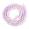 Anti-Tarnish Electroplate Rondelle Glass Beads Strands EGLA-T021-4mm-17-02-2